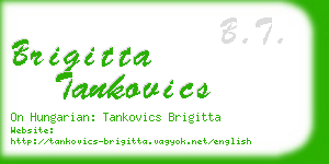 brigitta tankovics business card